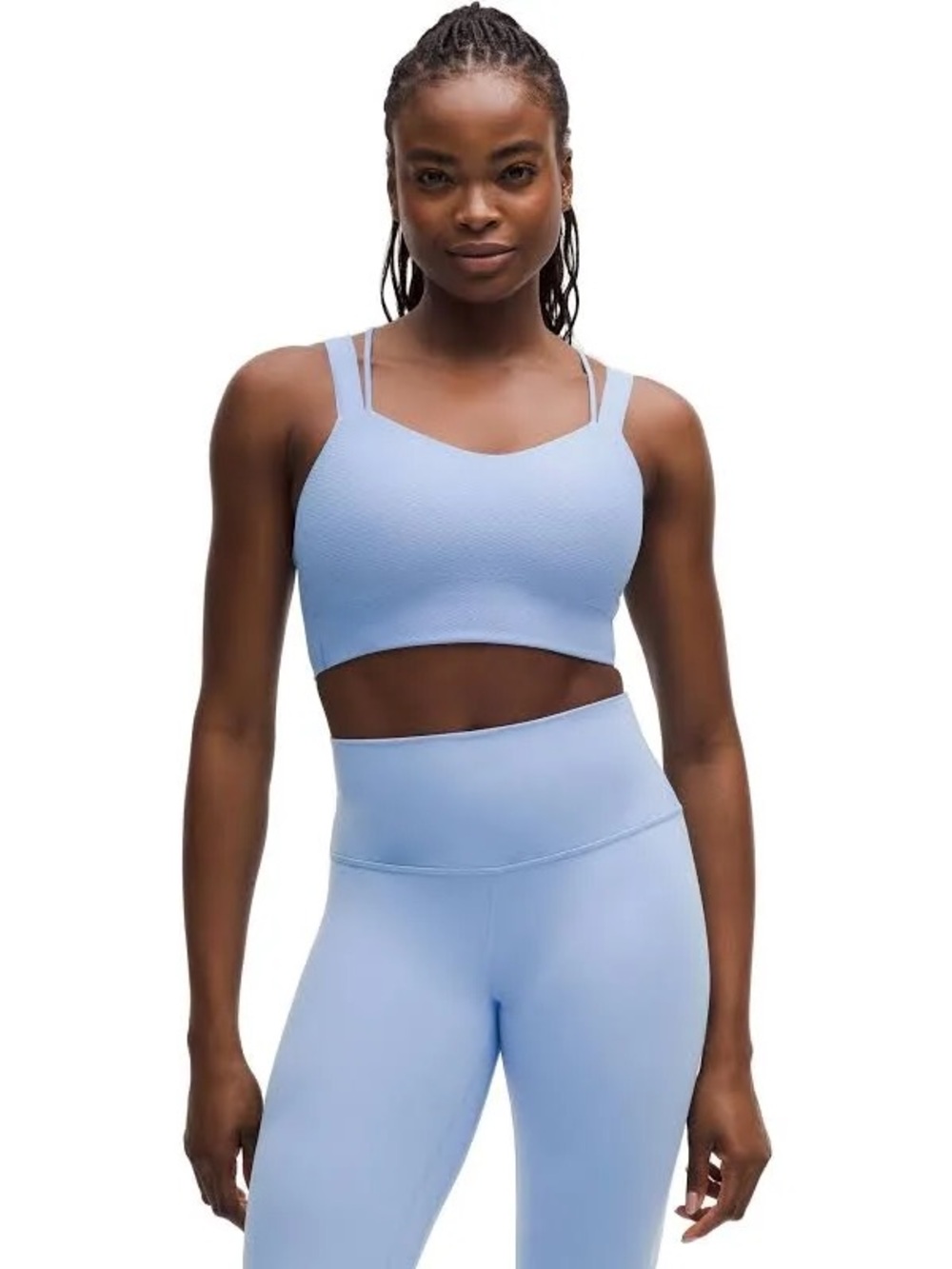 NWT Lululemon Like a Cloud D/DD Sports Bra Size 8 Sinatra Blue -Dot